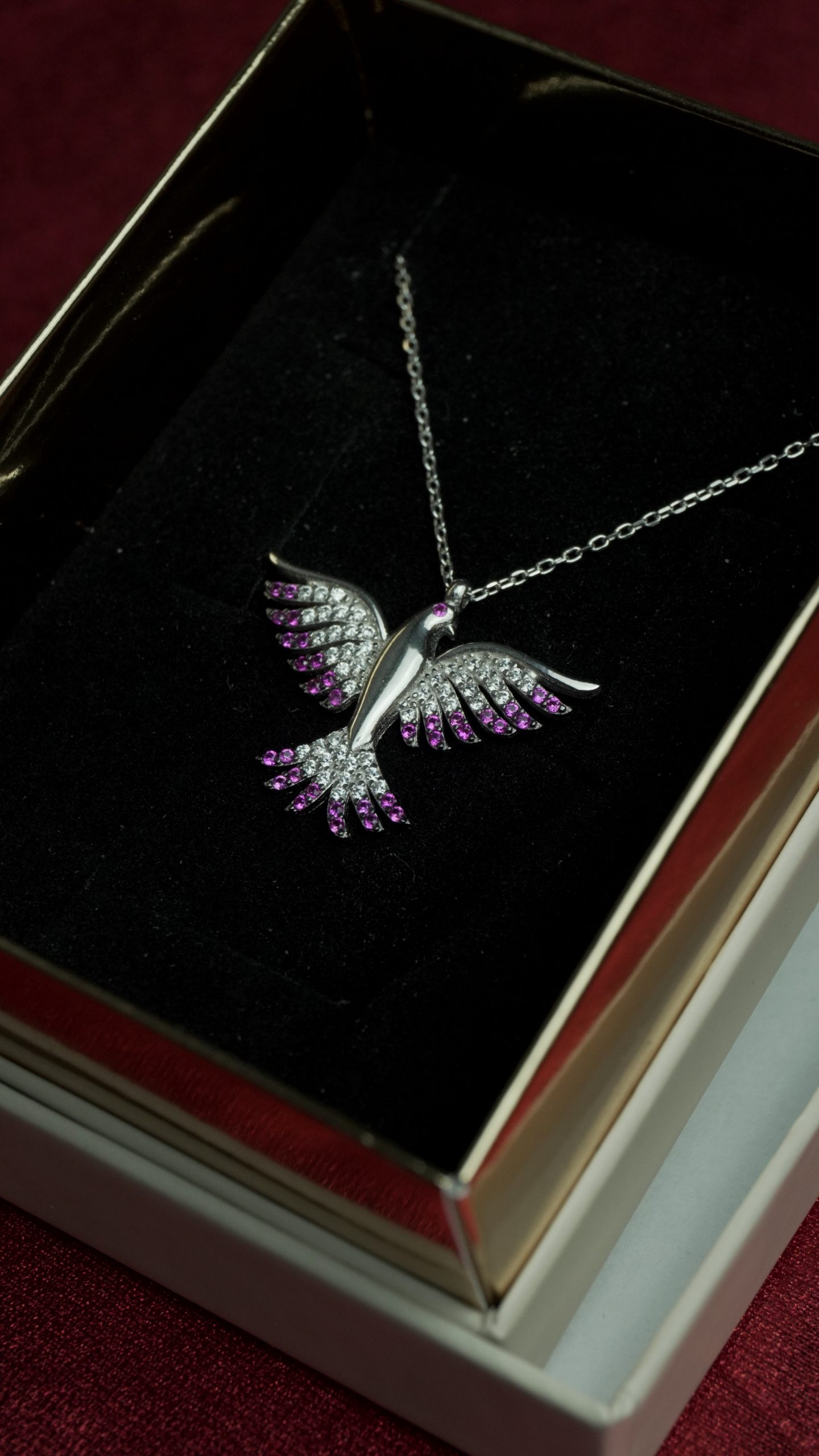 Phoenix Sterling Silver 925 - Pink Color