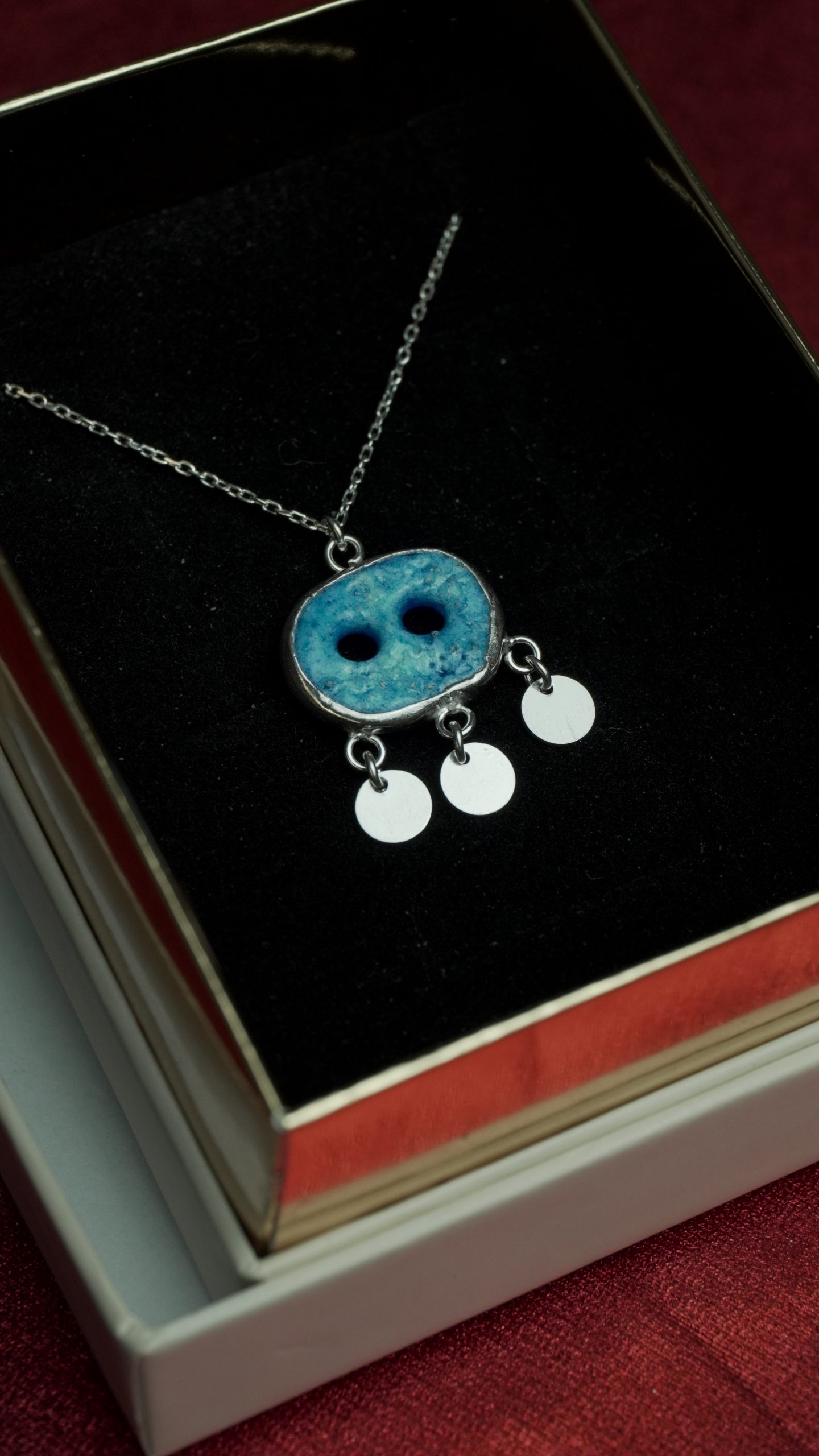 Evil Eye Assyrian Talisman, 925 Sterling Silver Evil Eye Necklace - Syriac