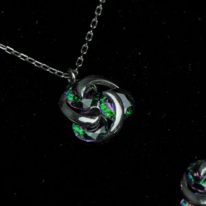 Mystic Topaz Orbital Jewelry Set, Sterling Silver Necklace and Earrings