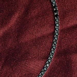 Tennis Bracelet Sterling Silver Waterway Bracelet - Black Silver