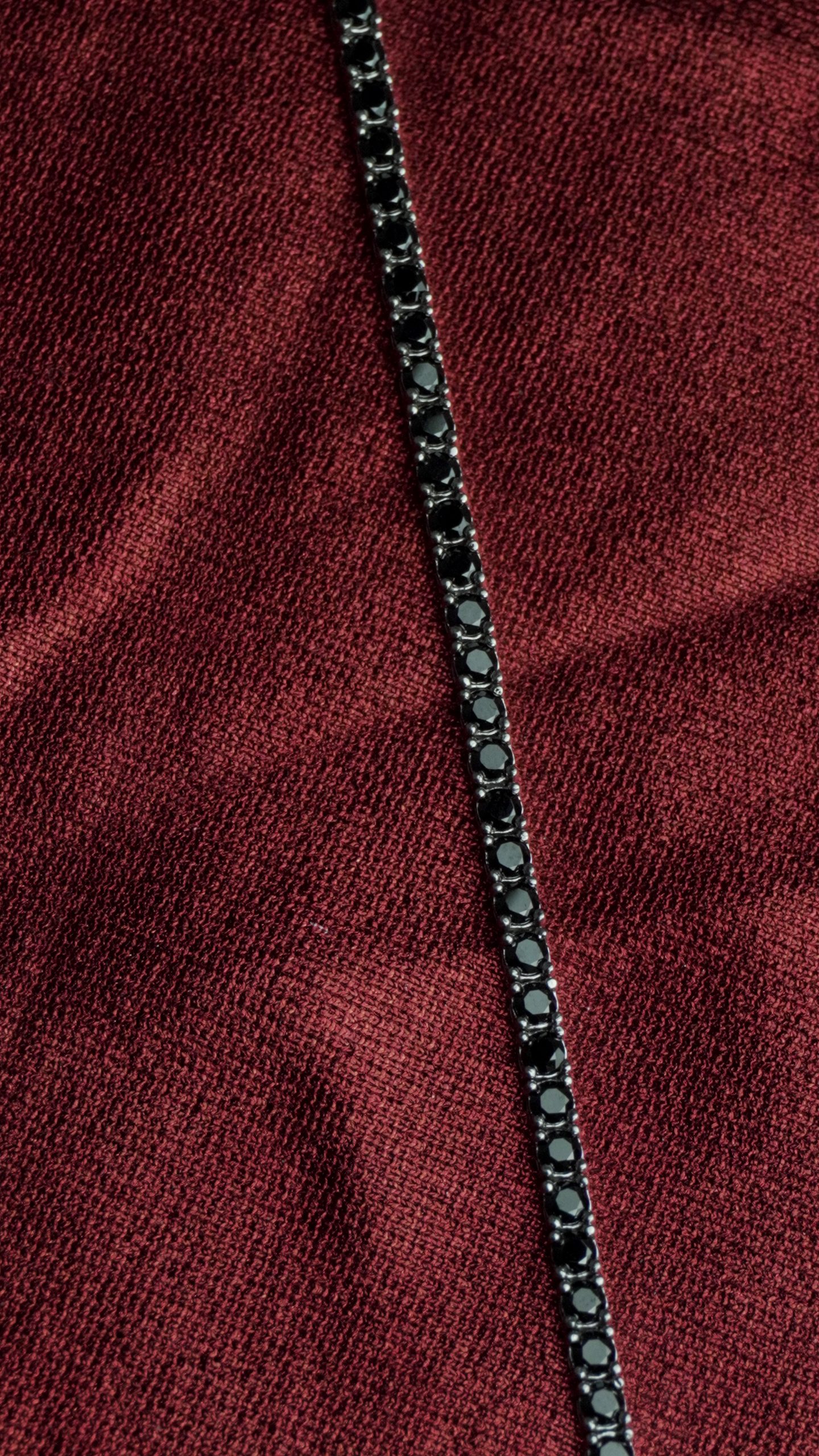 Tennis Bracelet Sterling Silver Waterway Bracelet - Black Silver