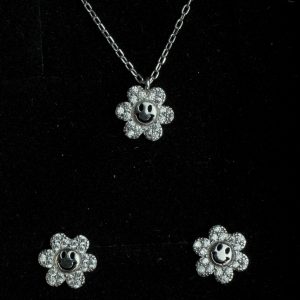 Happy Flowers Necklace & Earrings Set