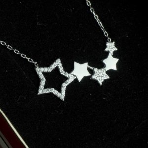 Shooting Star Necklace Silver
