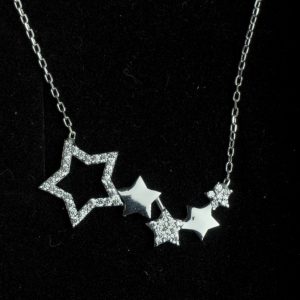 Shooting Star Necklace Silver