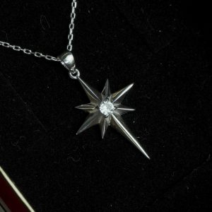 North Star Necklace Silver